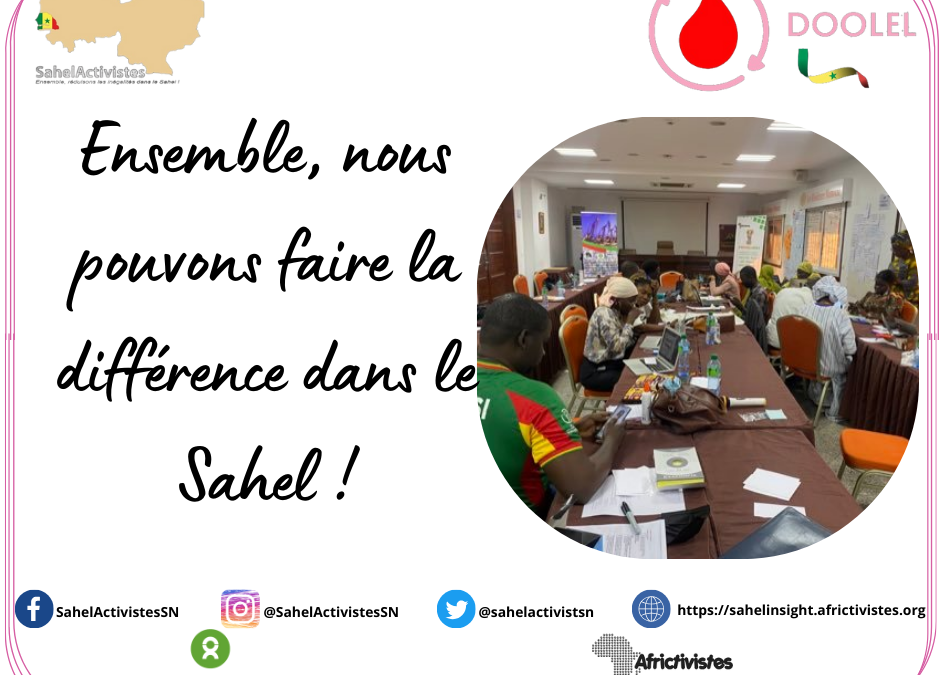 Promouvoir la santé et l’hygiène menstruelle : les Sahel Activistes du Sénégal table sur le Programme DOOLEL !